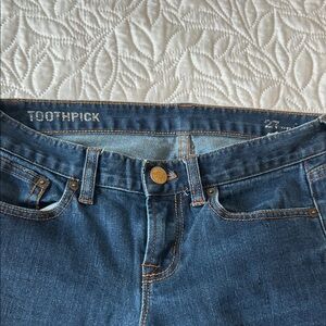GAP Women’s Toothpick Jeans in Dark Blue Denim